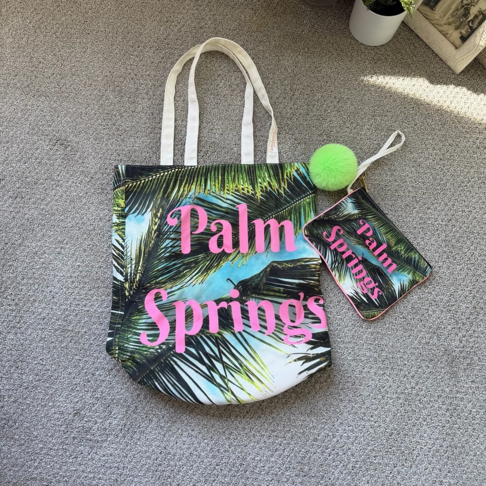 Tropical Palm Springs Tote Bag Set